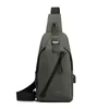 Slim Polyester Crossbody Bag with USB Charging Port SKU reference 04 color SKU reference