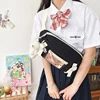 Large-Capacity Polyester Waist Bag with Adjustable Belt Black color SKU reference