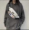 Unisex Polyester Running Waist Bag White color SKU reference