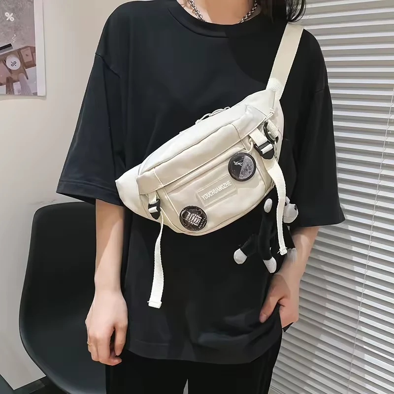 Polyester Waist Bag with Decorative Patch Details product reference image