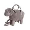 Lamb-Character Polyester Crossbody Bag Gray color SKU reference