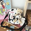 Cow-Print Nylon Crossbody Bag Cow print color SKU reference