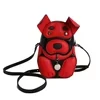 Dog-Character PU Crossbody Bag with Adjustable Strap Red color SKU reference