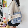 Large-Capacity Nylon Crossbody Shoulder Bag Blue color SKU reference