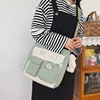 Large-Capacity Nylon Crossbody Shoulder Bag Green color SKU reference