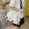 Retro-Graphic Nylon Crossbody Bag White color SKU reference