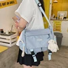 Retro-Graphic Nylon Crossbody Bag Blue color SKU reference