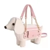 Dog-Shaped PU Crossbody Bag White color SKU reference