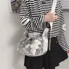 Printed Textile Drawstring Crossbody Tote Color reference 04 color SKU reference