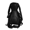 Rabbit-Shaped PU Travel Backpack Black color SKU reference