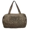 16 L Leopard-Print Canvas Weekender Duffel Green color SKU reference