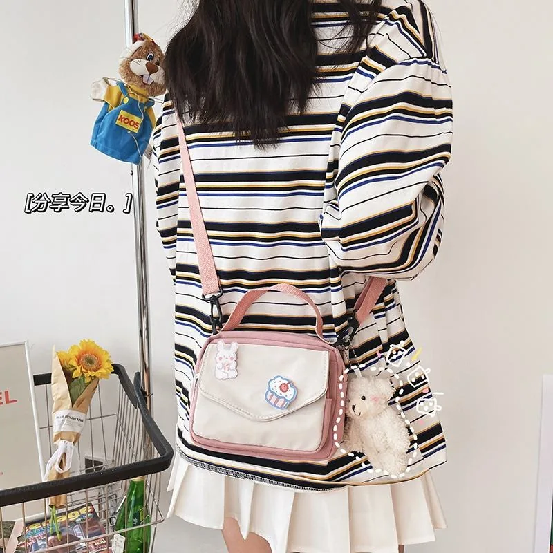 Nylon Flap-Pocket Mini Crossbody Bag with Adjustable Strap product reference image