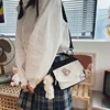 Nylon Flap-Pocket Mini Crossbody Bag with Adjustable Strap Black color SKU reference