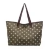 30 L Suede-Look Polka-Dot Everyday Tote Green color SKU reference