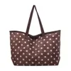 30 L Suede-Look Polka-Dot Everyday Tote Coffee brown color SKU reference