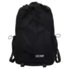19 L Oxford Travel Backpack with Shoe Compartment Black color SKU reference