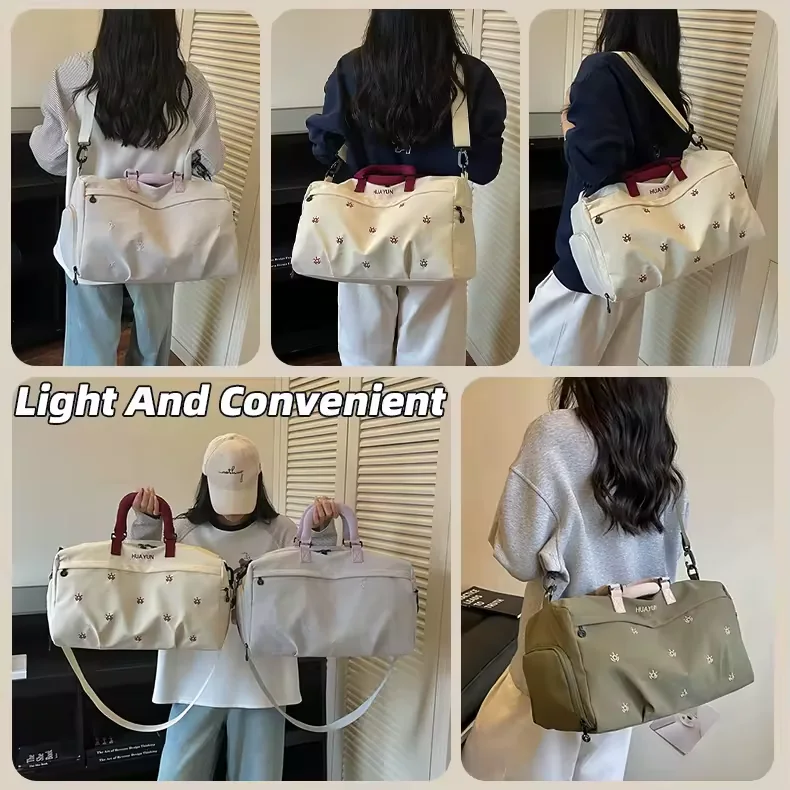 Embroidered 21 L Weekender Duffel with Shoe Compartment product reference image