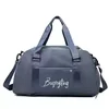 Dry/Wet Gym Duffel with Shoe Compartment Blue color SKU reference