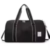 Polyester Travel Duffel with Shoe Compartment Black color SKU reference