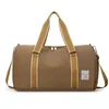 Polyester Travel Duffel with Shoe Compartment Khaki color SKU reference