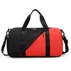 Color-Block Travel Duffel with Trolley Sleeve and Shoe Pocket Pink color SKU reference
