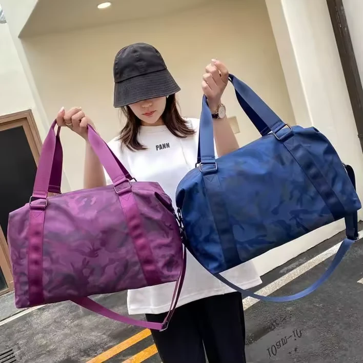 Printed Oxford Travel and Gym Duffel with Trolley Sleeve product reference image
