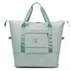 Expandable Sports Tote with Luggage Handle Holder Light Green color SKU reference