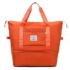 Expandable Sports Tote with Luggage Handle Holder Orange color SKU reference