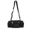 Compact Polyester Sling Messenger Bag for Gym and Travel Black color SKU reference