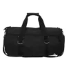 Round Gym Duffel Bag with Shoe Compartment Black color SKU reference