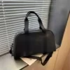 20 L Oxford Travel Duffel with Shoe Compartment Black color SKU reference