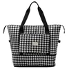Houndstooth Foldable Travel Duffel with Trolley Sleeve Houndstooth Reference 01 color SKU reference