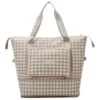 Houndstooth Foldable Travel Duffel with Trolley Sleeve Houndstooth Reference 02 color SKU reference
