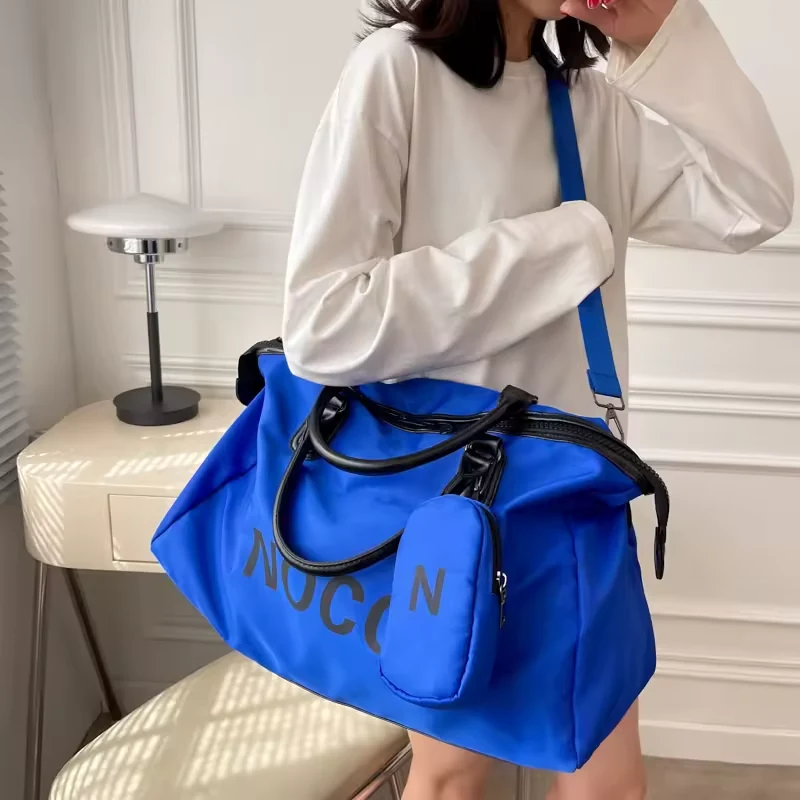 Lightweight Nylon Weekender Duffel with Adjustable Shoulder Strap product reference image