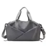 Two-Size Nylon Gym Duffel with Shoe Compartment Dark Gray color SKU reference