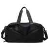 Two-Size Nylon Gym Duffel with Shoe Compartment Gray color SKU reference