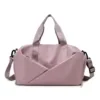 Two-Size Nylon Gym Duffel with Shoe Compartment Purple + Pink color SKU reference