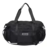 Color Block Sports Duffel with Side Drawstring Pockets Black color SKU reference
