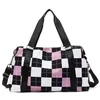 Classic Plaid Gym and Travel Duffel in Seven Color References Pink color SKU reference