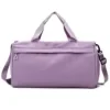 Compact Nylon Gym Duffel with Dry Pocket and Shoe Compartment Purple color SKU reference