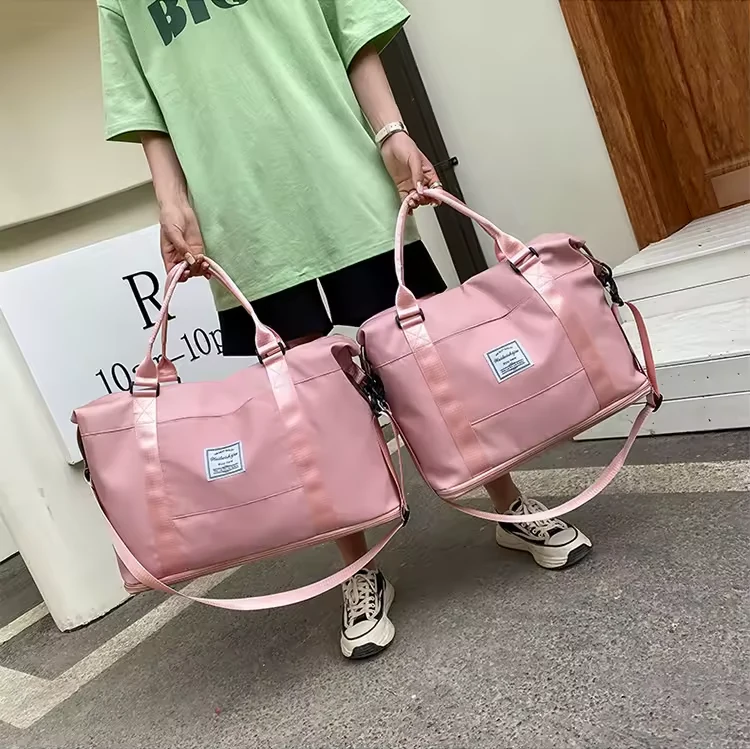 Expandable Polyester Gym Duffel with Wet-Dry Pocket product reference image