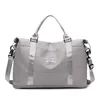 Expandable Polyester Gym Duffel with Wet-Dry Pocket Gray color SKU reference