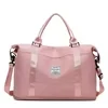 Expandable Polyester Gym Duffel with Wet-Dry Pocket Pink color SKU reference