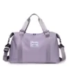 Nylon Overnight Travel Duffel with Dry/Wet Pocket Purple color SKU reference
