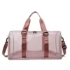 Transparent PVC Travel Duffel with Six Colorways Rose color SKU reference