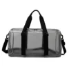 Transparent PVC Travel Duffel with Six Colorways Black color SKU reference
