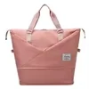 Expandable Nylon Gym Duffel with Computer Pocket Green color SKU reference
