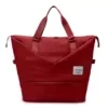Expandable Nylon Gym Duffel with Computer Pocket Red color SKU reference