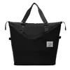 Expandable Nylon Gym Duffel with Computer Pocket Blue color SKU reference