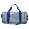 Clear PVC Travel Duffel with Transparent Panels Black color SKU reference